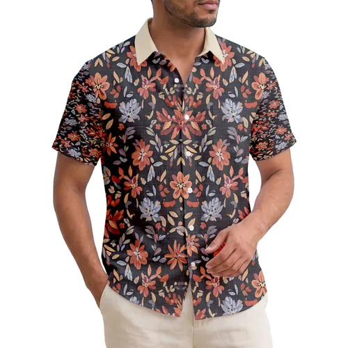 Dense Tropical Multi-Petaled Blossom Foliage - Home Decor Gift for Everyday Use Hawaiian Shirt