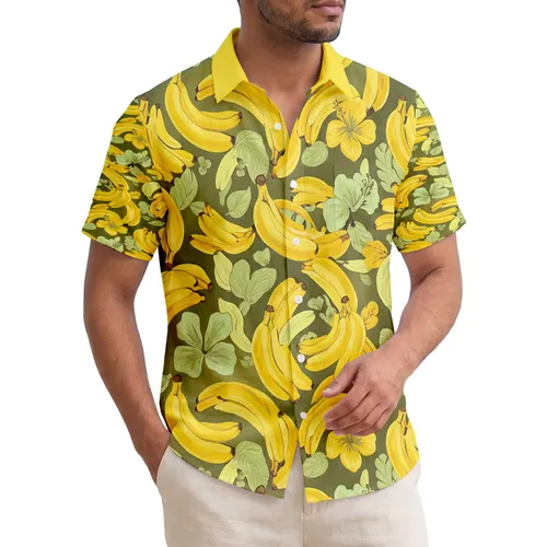 Abundant Banana Bunches Tropical Fruit - Home Decor Gift Hawaiian Shirt