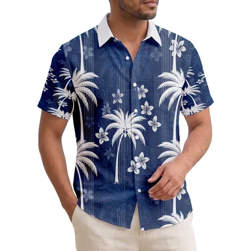 Tropical Palm Trees Vacation Essential - Island Getaway Lifestyle Hawaiian Shirt