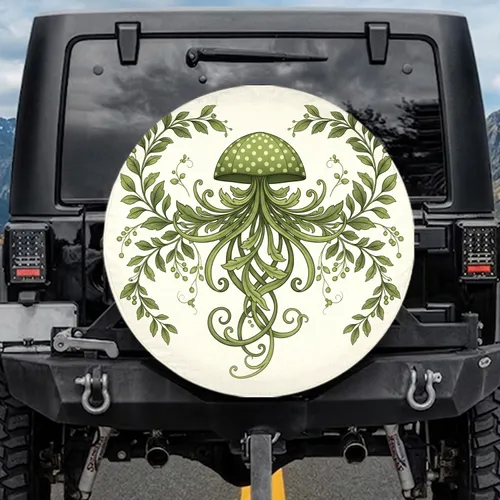 Domed Botanical Foliage Vine Berry Cluster - Home Decor Gift Spare Tire Cover