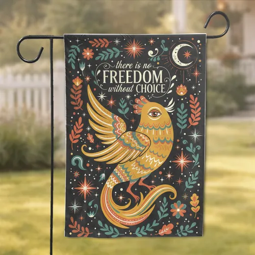 Cosmic Creature Freedom Choice Spiritual Empowerment Home Decor Gift Garden Flag