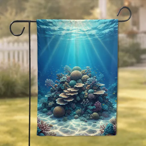 Underwater Tropical Ocean Coral Reef - Ocean Lover Home Decor Gift Garden Flag