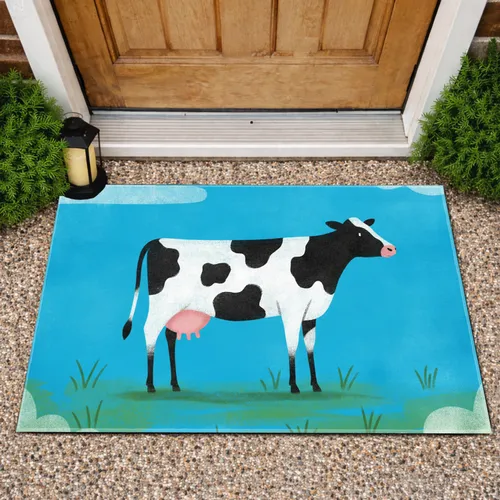 Dairy Cow Farmhouse Home Decor Gift for Cow Lover Doormat