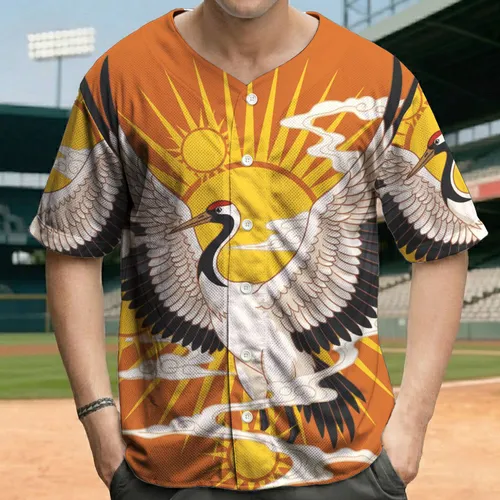 Majestic Large Bird Wings Spread Radiant Suns Cloud Sky - Wildlife Lover Gift Baseball Jersey