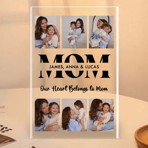 Personalized Acrylic Plaque For Mom, Mother's Day Gift From Daughter, Mom Birthday Present