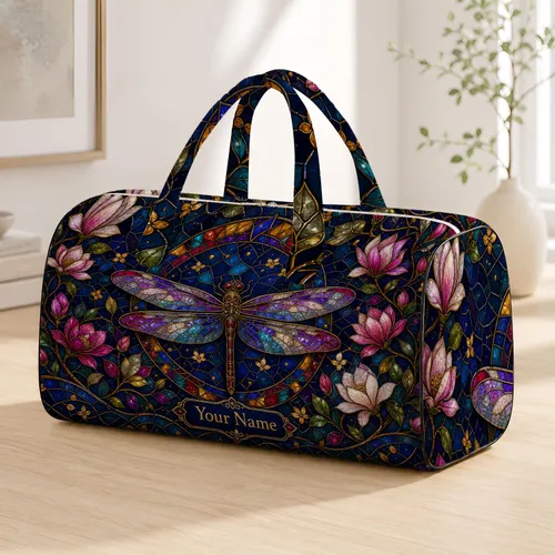 Dragonfly Garden For Spring Getaways And Thoughtful Gifts For Women Quilted Weekend Bag