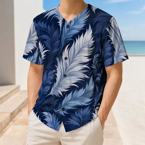 Midnight Navy Feather Plumes For Team Spirit, Training, And Everyday Streetwear Fans Baseball Jersey