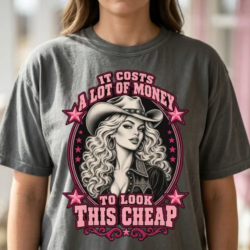 Dolly Parton Portrait T-Shirt, It Costs a Lot of Money to Look This Cheap Country Music Tee