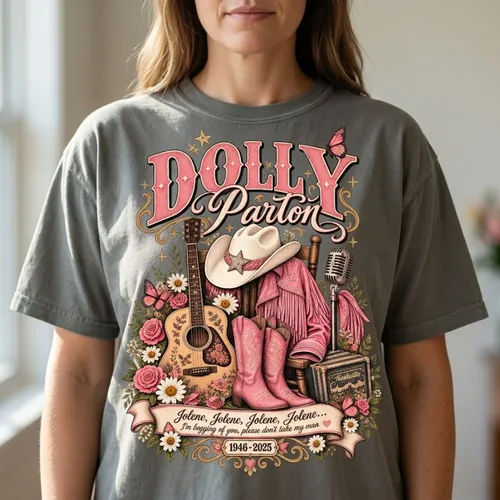 Dolly Parton Memorial T-Shirt, Vintage Country Music Legend Tribute Shirt for Fans