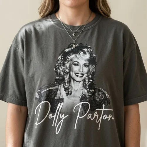 Dolly Parton T-Shirt, Country Music Legend Portrait Tee for Country Music Fans
