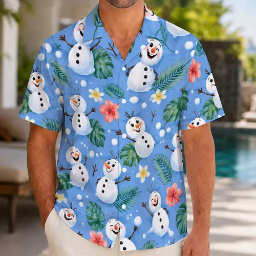 Whimsical Snowmen And Carrot-Nose Friends For Sunny Beach Days And Playful Getaways Hawaiian Shirt