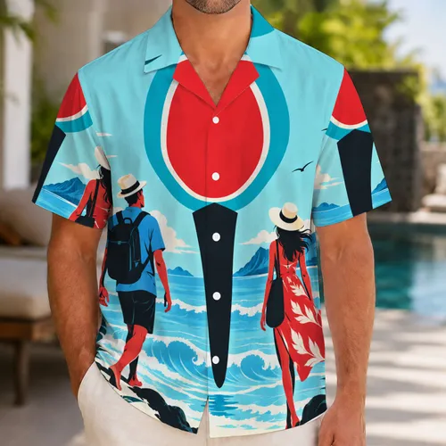 Retro Superhero Family Style for Island Getaways and Summer Vacation Adventures Together Hawaiian Shirt