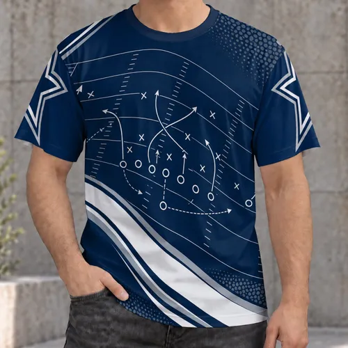 Football Playbook Arrows for Game Day Tailgates and Weekend Fan Style for Men All-over Print Unisex T-shirt