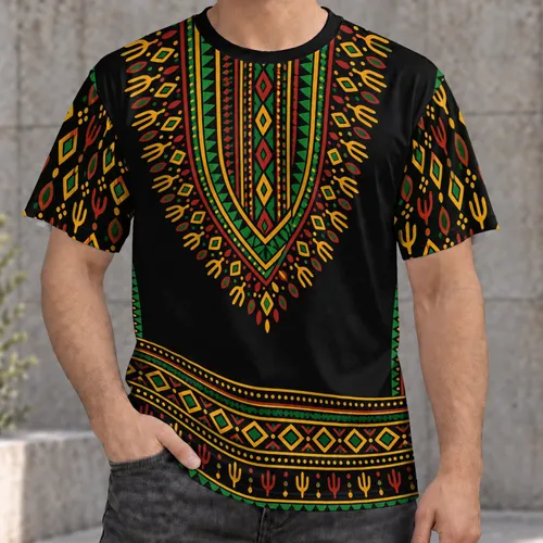African Geometric Motifs for Cultural Gatherings and Everyday Heritage Style Wear All-over Print Unisex T-shirt