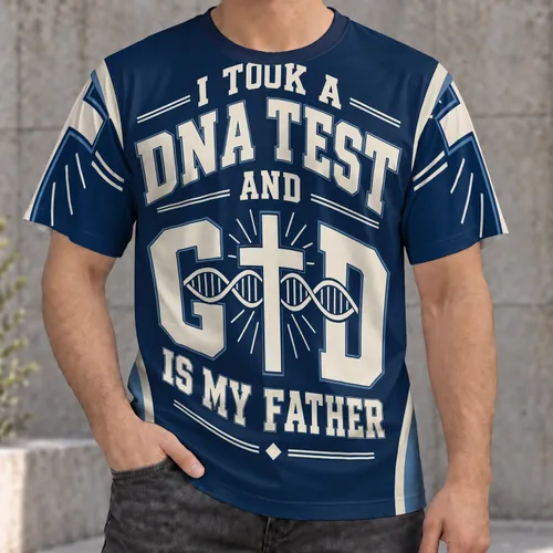 Faith And Family Message For Everyday Gatherings And Relaxed Weekend Casual Wear For Men All-over Print Unisex T-shirt