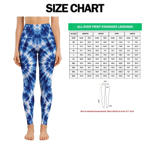 Blue White Tie Dye Shibori for Yoga Pilates and Everyday Studio Style Leggings