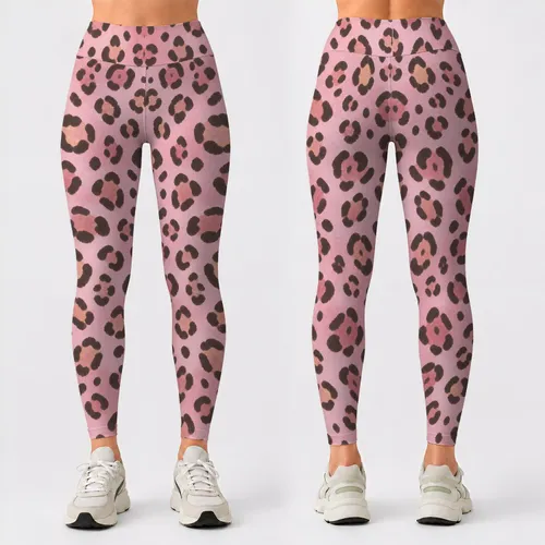 Pink Leopard Spots for Pilates, Gym Days, and Everyday Activewear Style Leggings