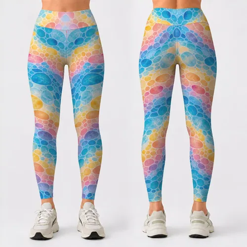 Coastal Pebble Colors For Sunny Beach Days And Relaxed Weekend Adventures Leggings