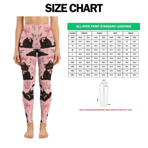 Whimsical Black Cats And Pink Bows For Cozy Weekends And Everyday Wear Cat Lovers Leggings