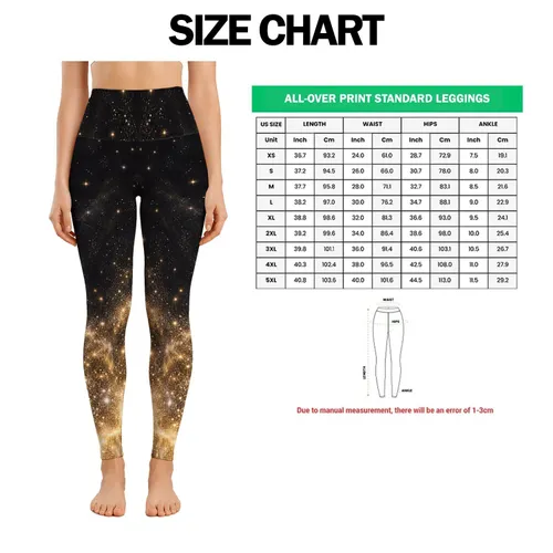 Midnight Gold Stardust Gradient For Evening Glamour And Celestial Nightlife Style Leggings