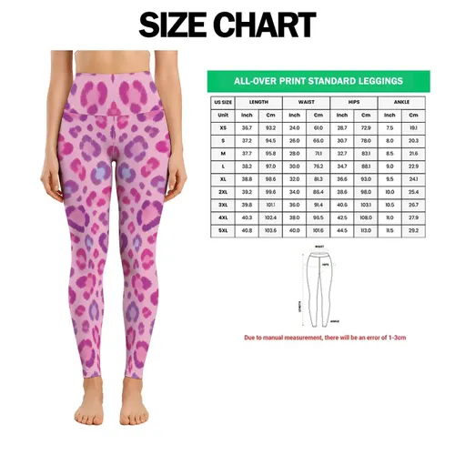 Blush Pink And Lavender Leopard Spots For Campus-To-Studio Activewear Style For Women Leggings