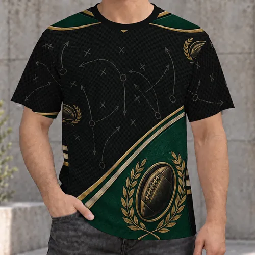 Vintage Football Uniform Details For Game Day And School Spirit Youth Style All-over Print Unisex T-shirt