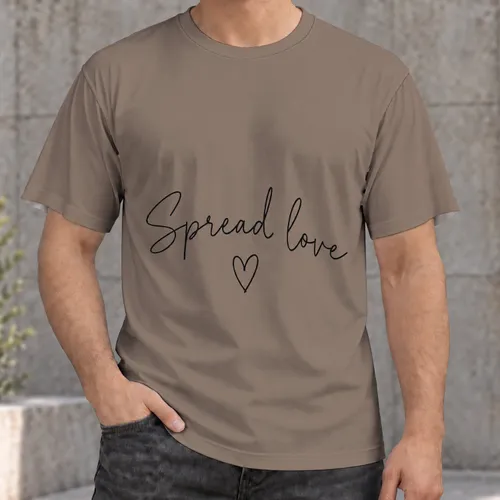 Spread Love Heart Motif for Everyday Kindness and Casual Wear for Friends All-over Print Unisex T-shirt