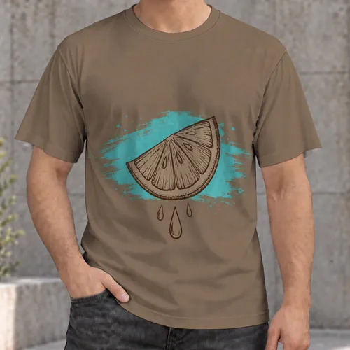 Watermelon Citrus Slice for Sunny Casual Outings and Summer Weekends for Teens and Adults All-over Print Unisex T-shirt