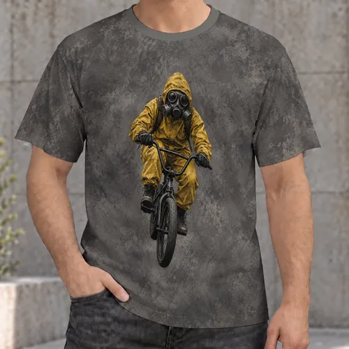 Hazmat BMX Rider for Street Cycling and Outdoor Adventure Enthusiasts All-over Print Unisex T-shirt