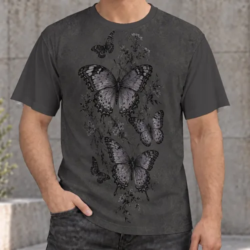 Vintage Butterfly Cluster for Everyday Nature Lovers and Relaxed Weekend Outing Style All-over Print Unisex T-shirt