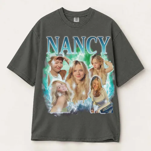 Personalized Bootleg Tee – Custom Photos & Name, Vintage 90s Lightning Graphic Birthday Gift