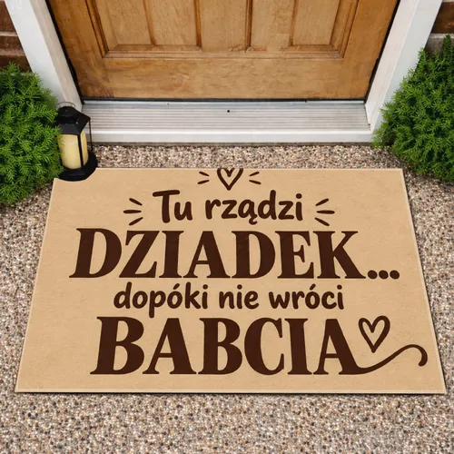 Polish Grandfather And Grandma Family Humor For A Warm, Welcoming Home Doormat