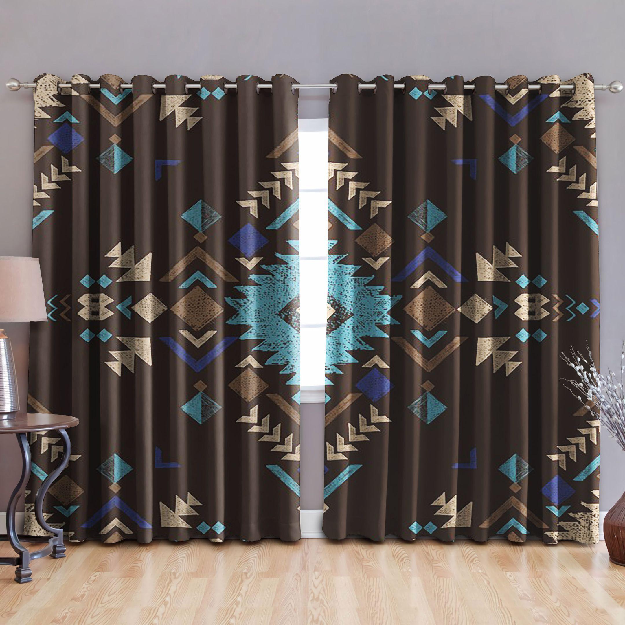 Native American Blackout Thermal Grommet Window Curtains Mp052016