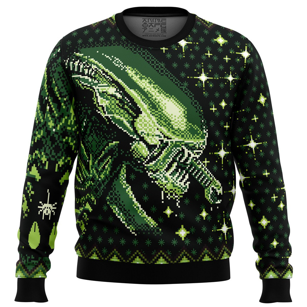 Xenomorph Alien Christmas Sweater - Ugly Sweater For Sci-Fi Fans