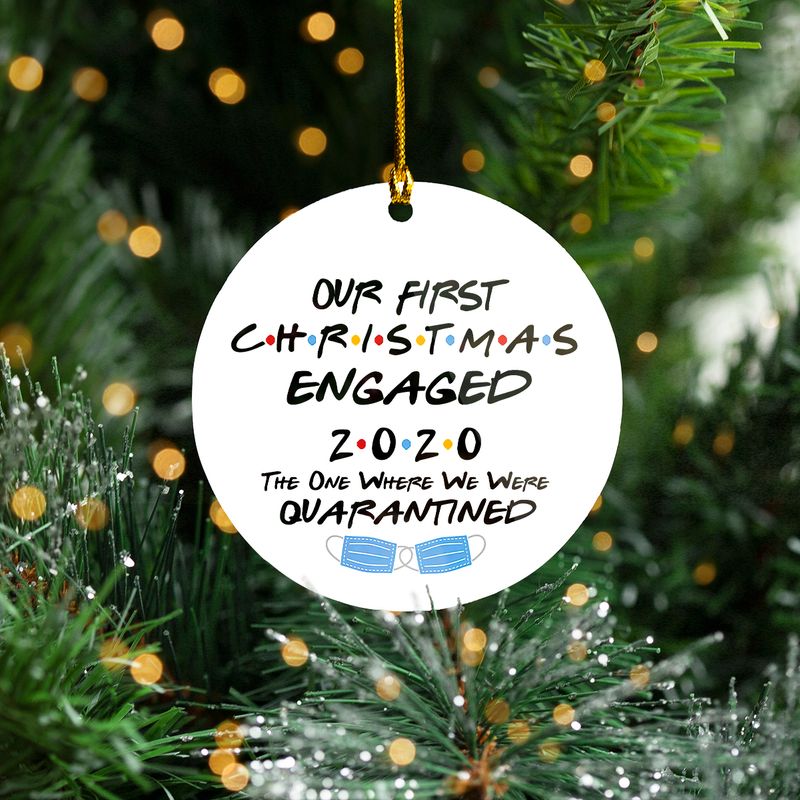 Download Our First Christmas Engaged in Quarantine Double Sided ...
