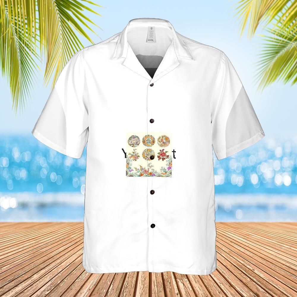 All-over Print Regular Fit Hawaiian Shirt
