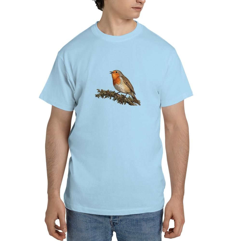 vintage european robin bird tshirt
