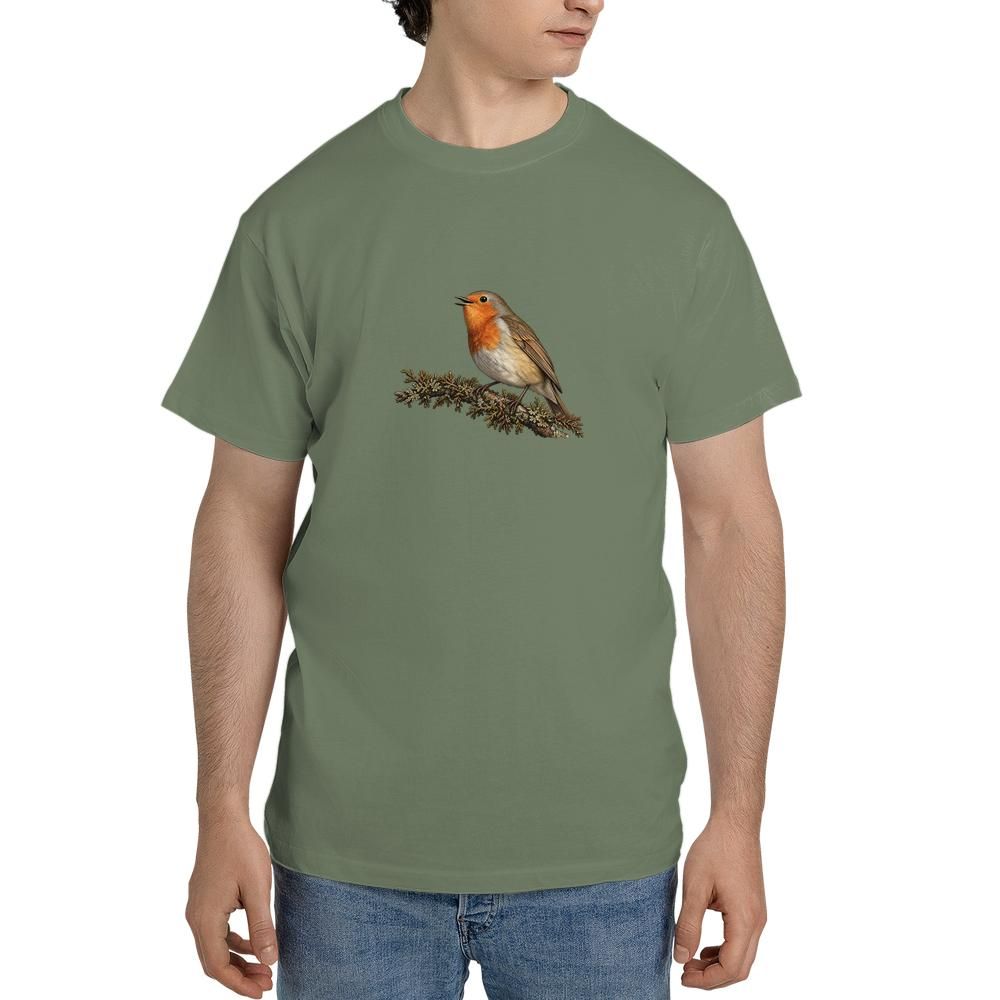 vintage european robin bird tshirt