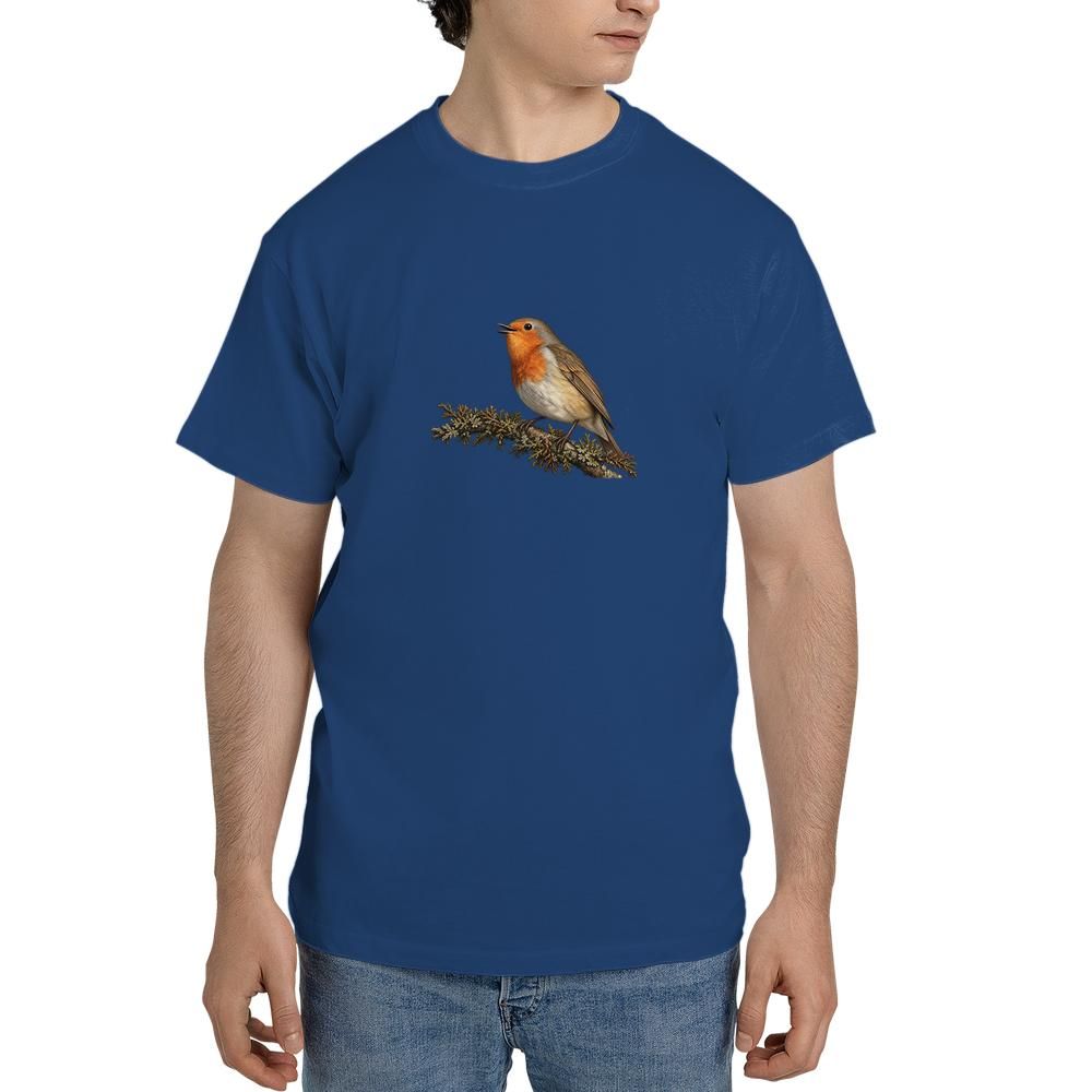 vintage european robin bird tshirt