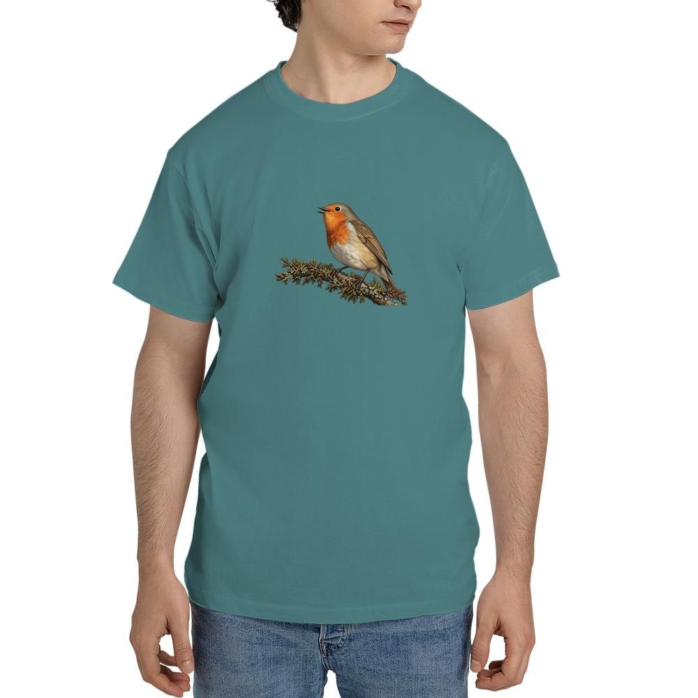 vintage european robin bird tshirt