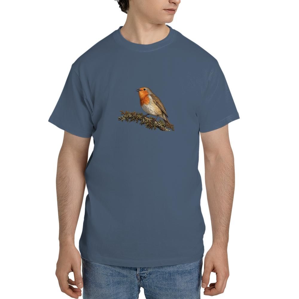 vintage european robin bird tshirt