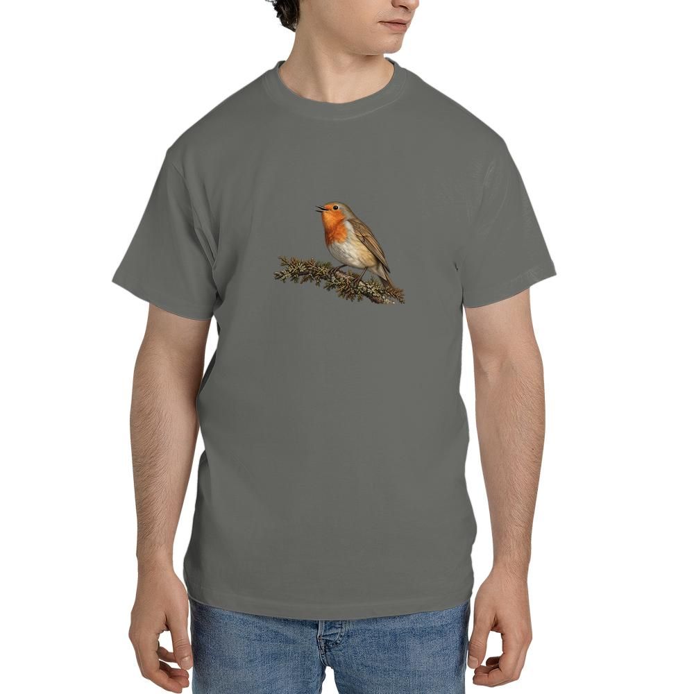 vintage european robin bird tshirt