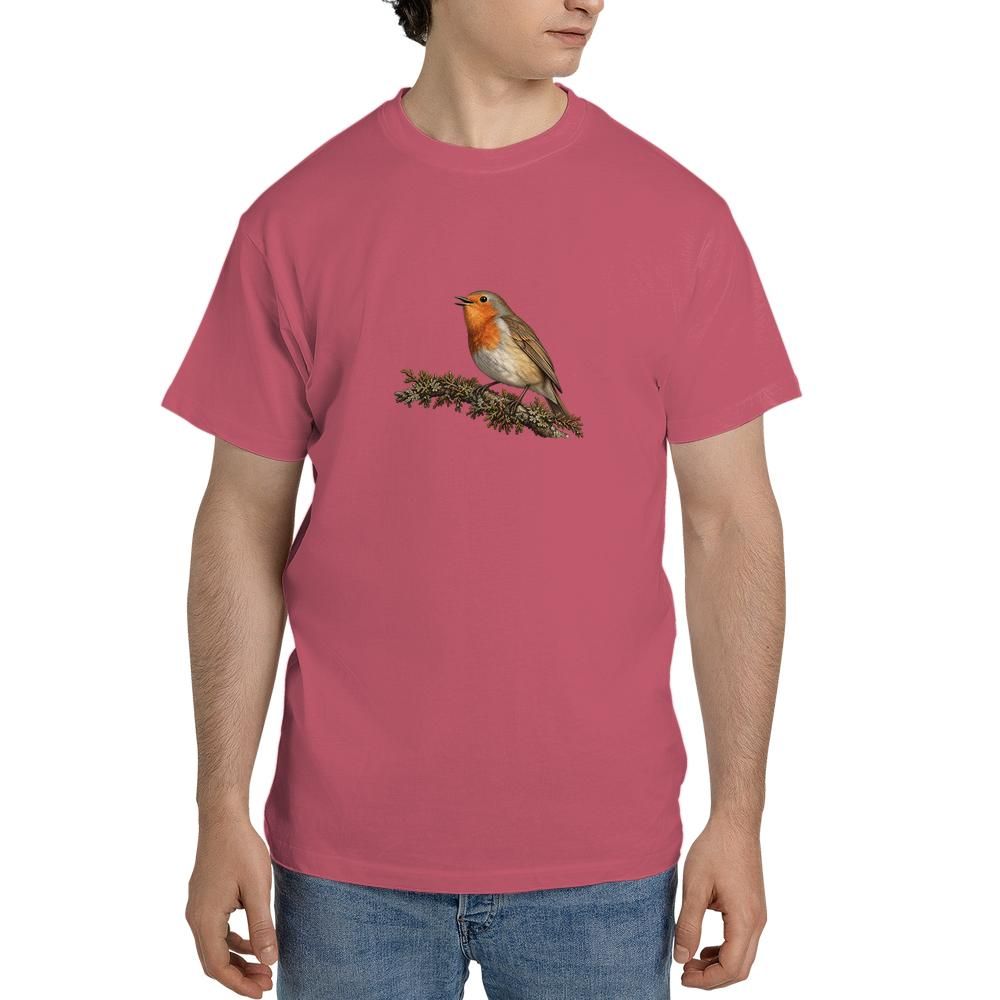 vintage european robin bird tshirt