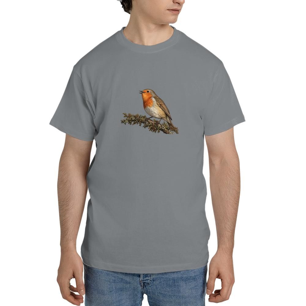 vintage european robin bird tshirt