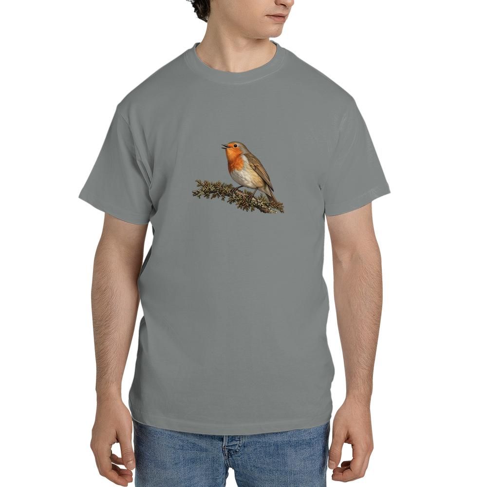 vintage european robin bird tshirt