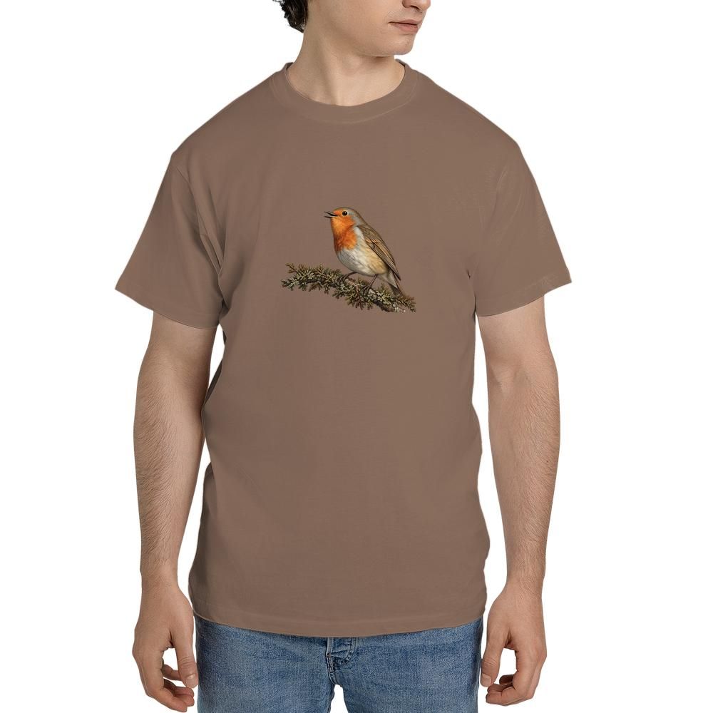 vintage european robin bird tshirt