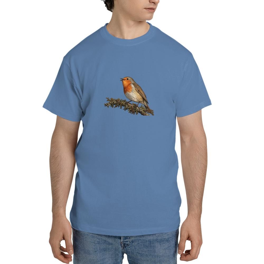 vintage european robin bird tshirt