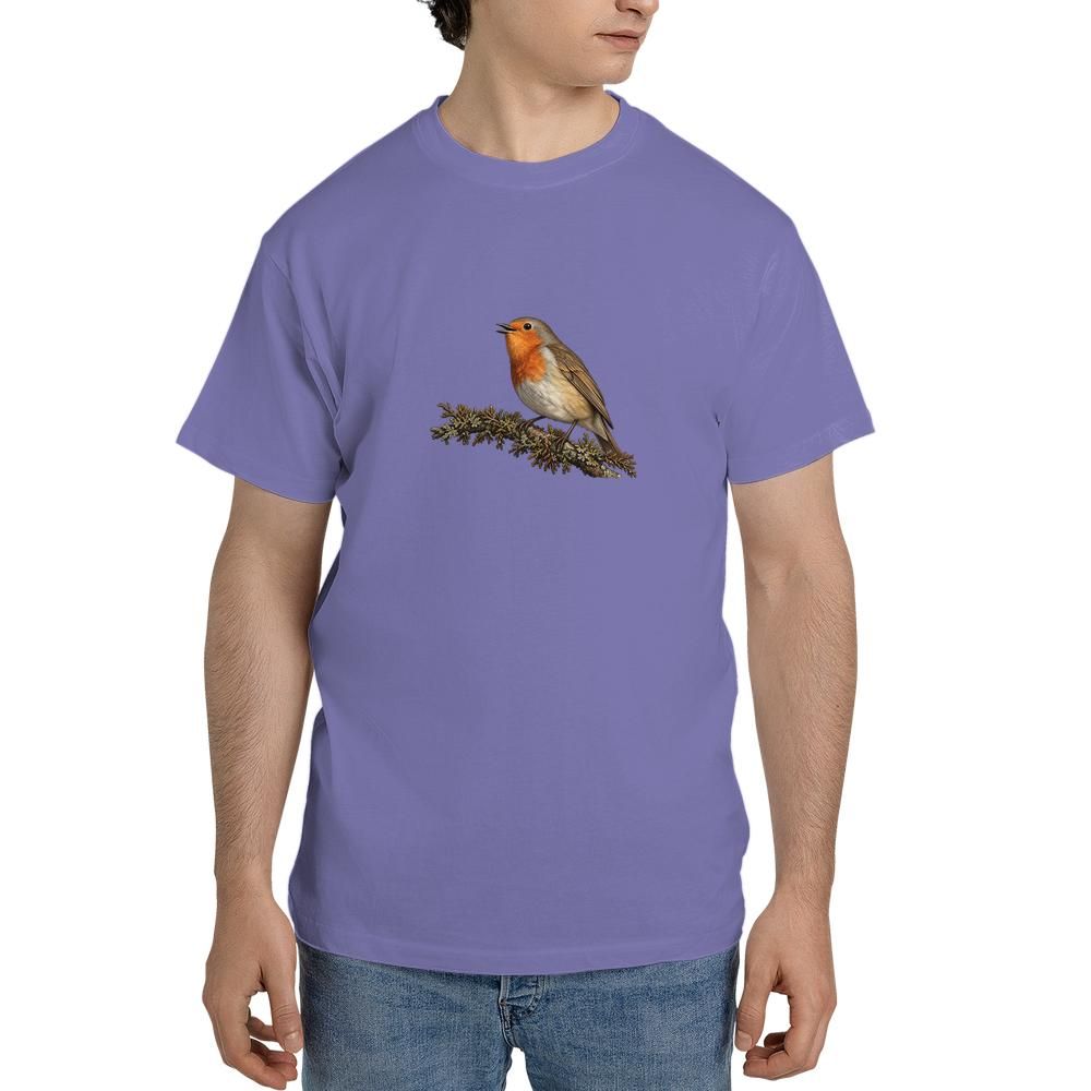 vintage european robin bird tshirt