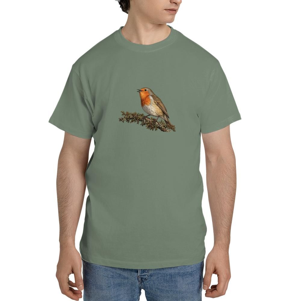 vintage european robin bird tshirt