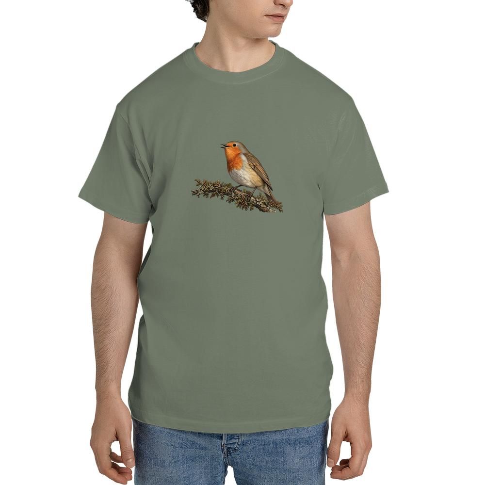 vintage european robin bird tshirt